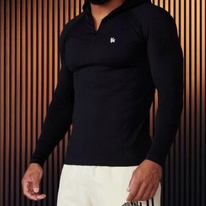 YoungLA Supervillain Black Hooded Pullover with Logo